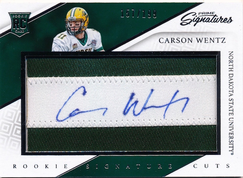 carson wentz signed jersey
