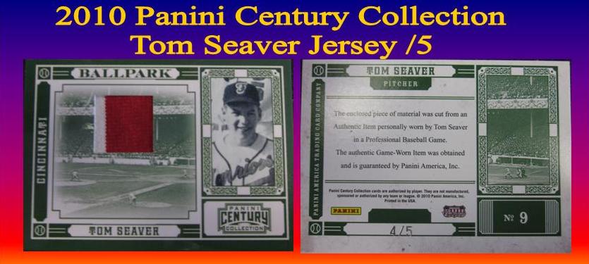 ‎2010 Panini Century Collection Tom Seaver Jersey /5 | MVP Sports Cards