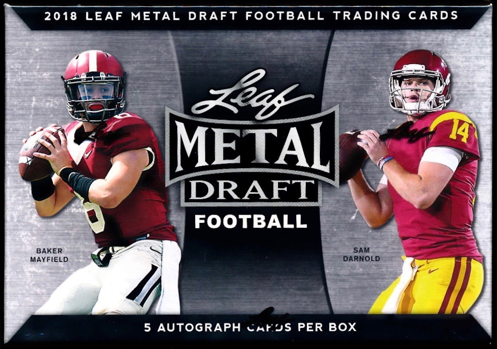 2018 Leaf Metal Draft Football Hobby Box | MVP Sports Cards