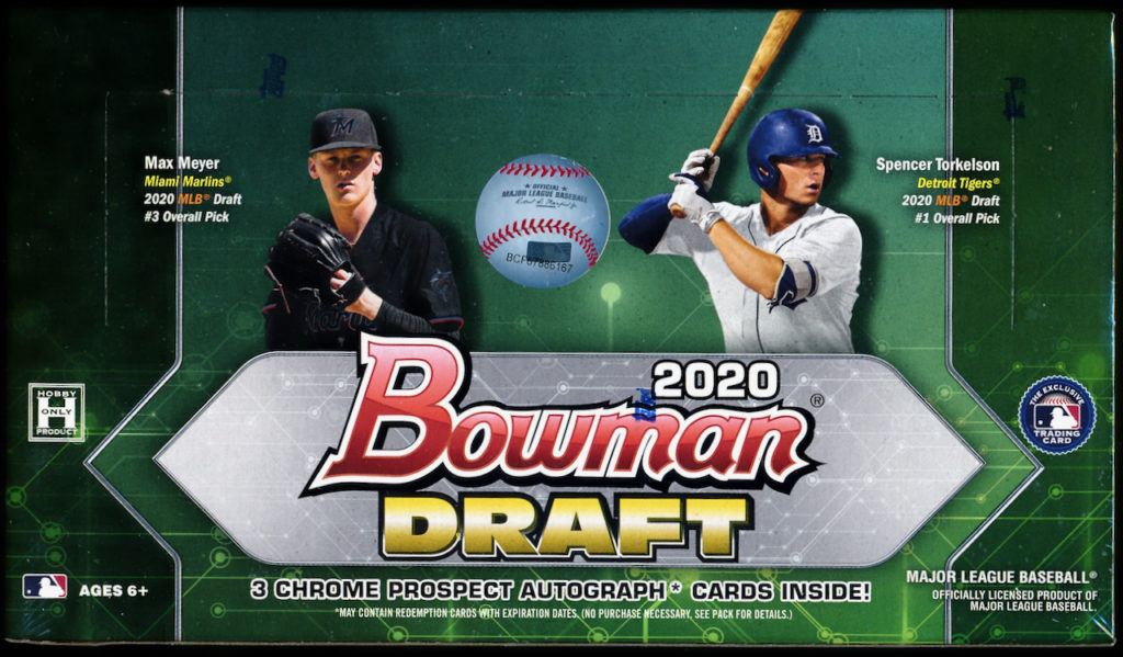 2020 Bowman Draft Baseball Jumbo Box