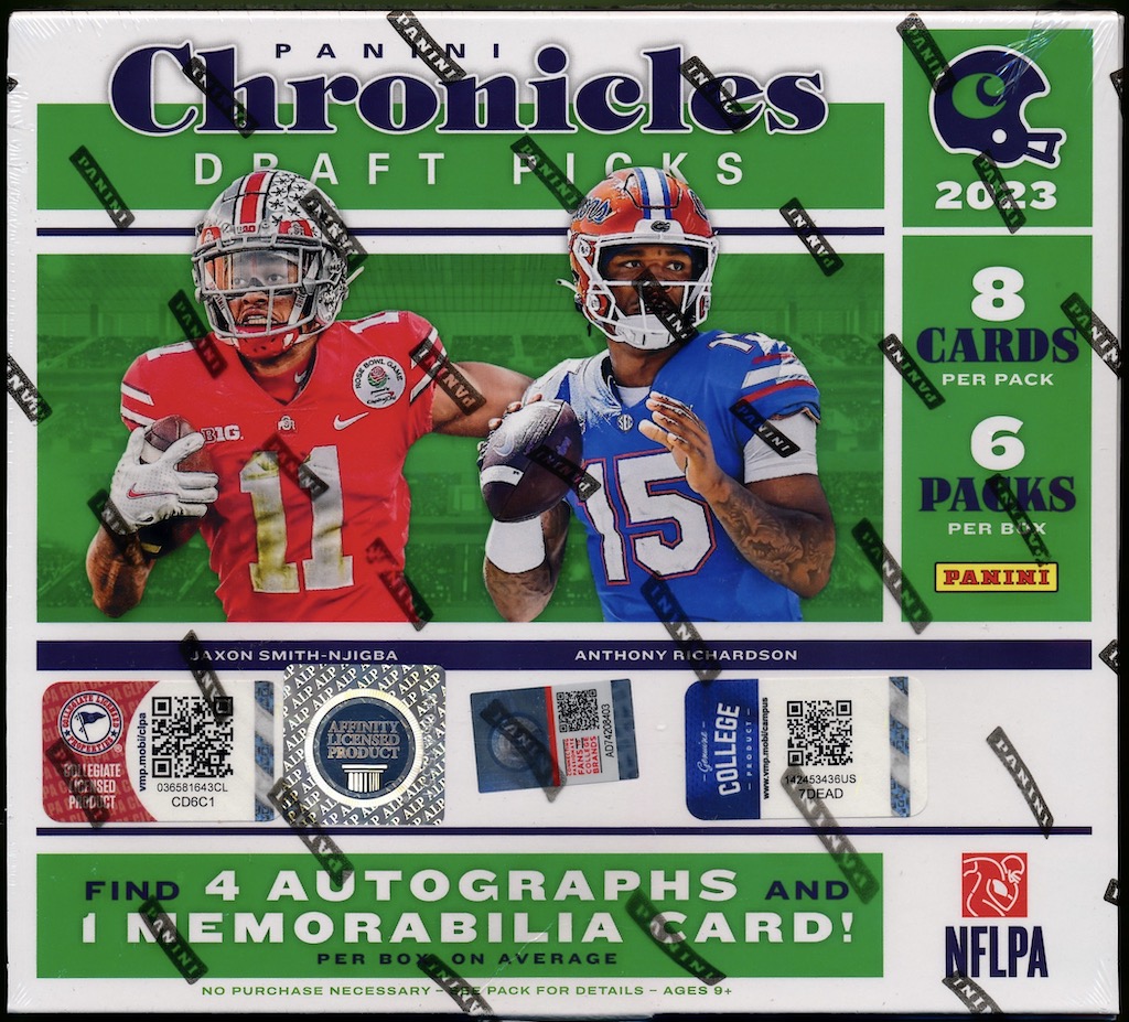 2023 Panini Chronicles Draft Picks Football Hobby Box MVP Sports Cards