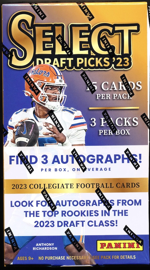 2023 Panini Select Draft Picks Football Checklist, Box Info, Details