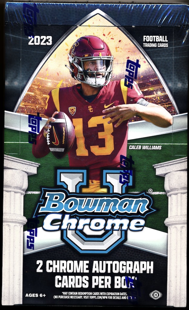 2023 Bowman Chrome University Football Hobby Box